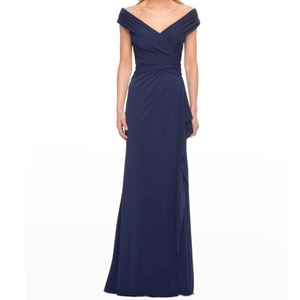 La Femme Off The Shoulder Gown Size 12
Nwot $458